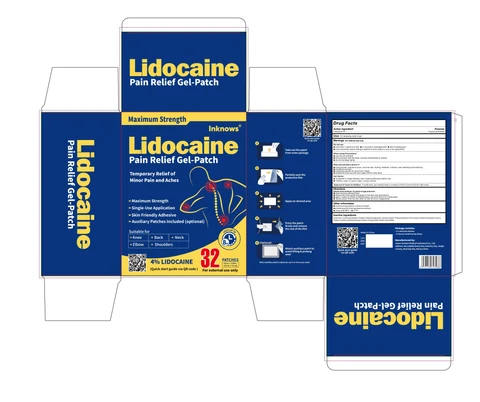 Inknows Lidocaine Pain Relief Gel-Patch packaging