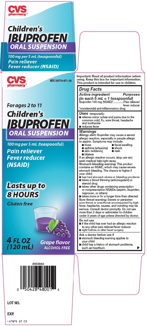 Childrens Ibuprofen packaging