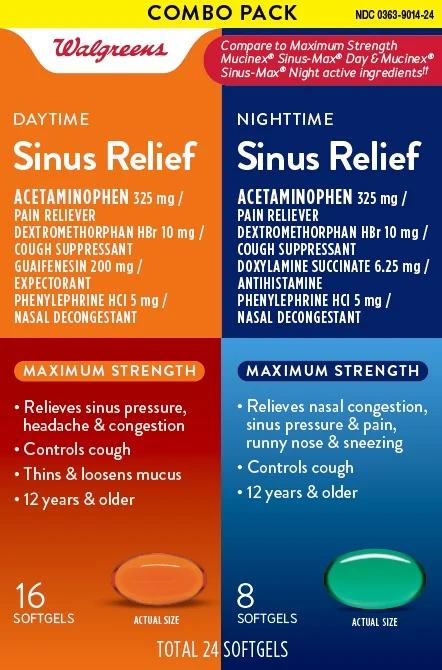 Daytime and Nighttime Sinus Relief 포장