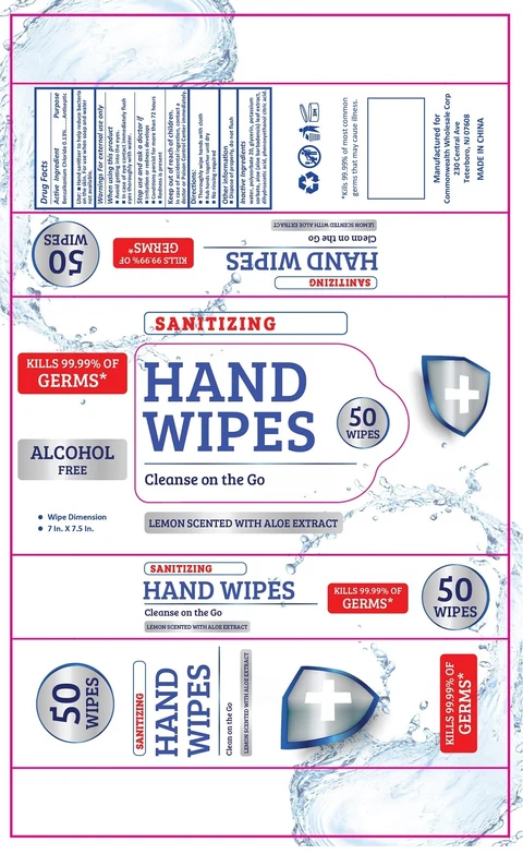 Hand Wipes packaging