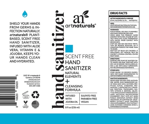 Hand Sanitizer packaging