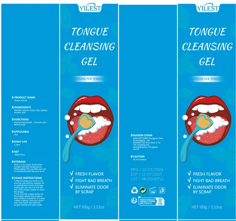 Tongue Gel Set packaging
