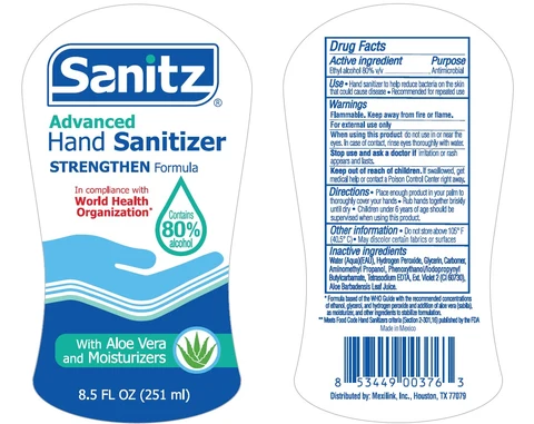 Sanitiz Advanced Hand Sanitizer 포장
