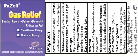 Simethicone 250mg 포장