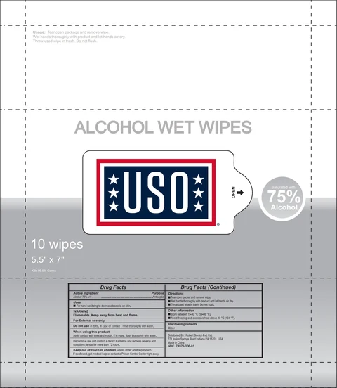 Alcohol Wet Wipes 포장