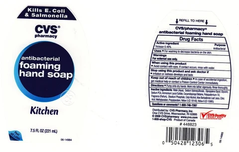 CVS Antibacterial Foaming Kitchen packaging