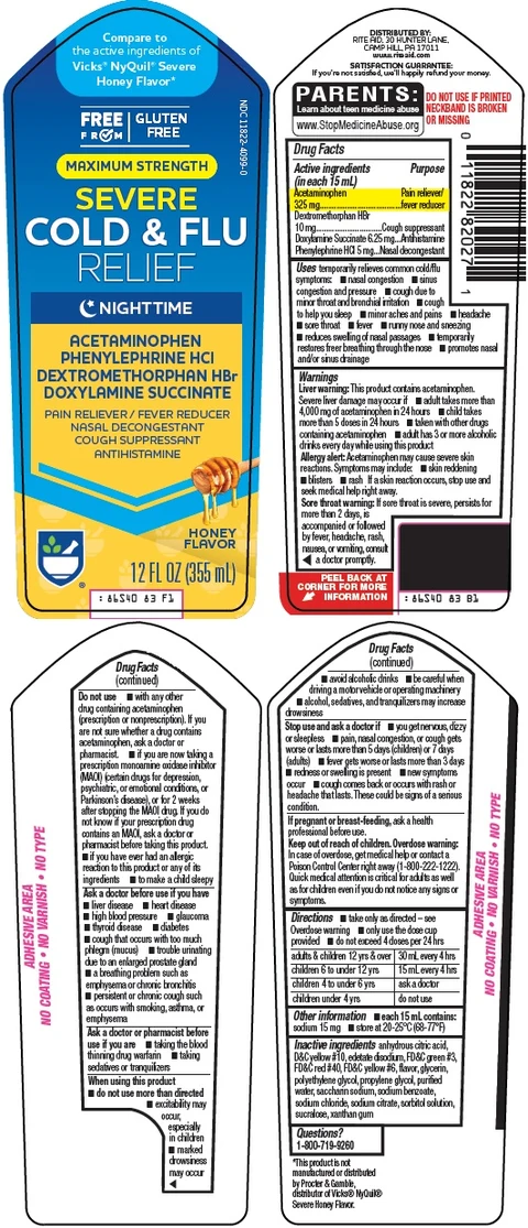 severe cold and flu relief 포장