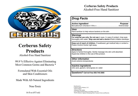 Cerberus Alcohol-Free Hand Sanitizer 포장