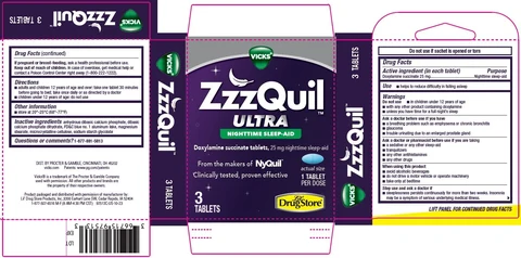 ZzzQuil ULTRA, Travel BASIX / ZzzQuil ULTRA, Lil Drug Store 포장