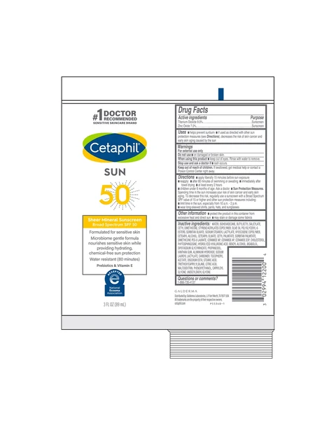 Cetaphil Sheer Mineral Sunscreen SPF 50 포장
