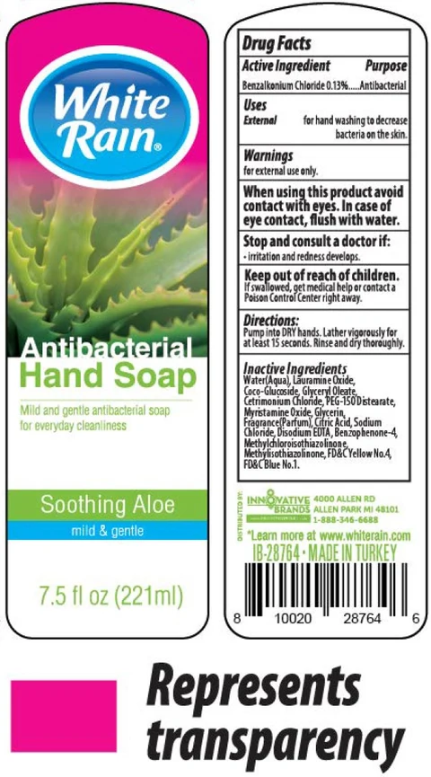 White Rain Antibacterial Hand SOOTHING ALOE packaging