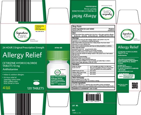 signature care allergy relief 포장
