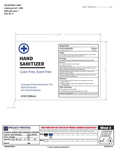 Hand Sanitizer packaging