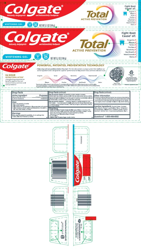 Colgate Total SF Whitening 포장