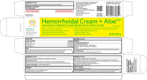 Signature Care Hemorrhoidal Cream (with applicator) 포장
