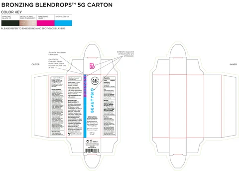 Bronzing Blendrops Broad Spectrum SPF 46 packaging