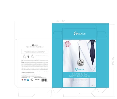 DERMAHAN THE WHITENING MOISTURIZING MASK 포장
