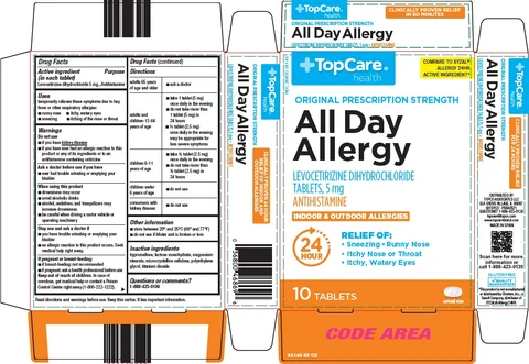 Topcare All Day Allergy packaging