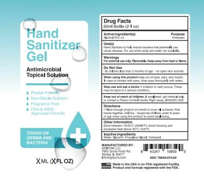 Hand Sanitizer Gel packaging