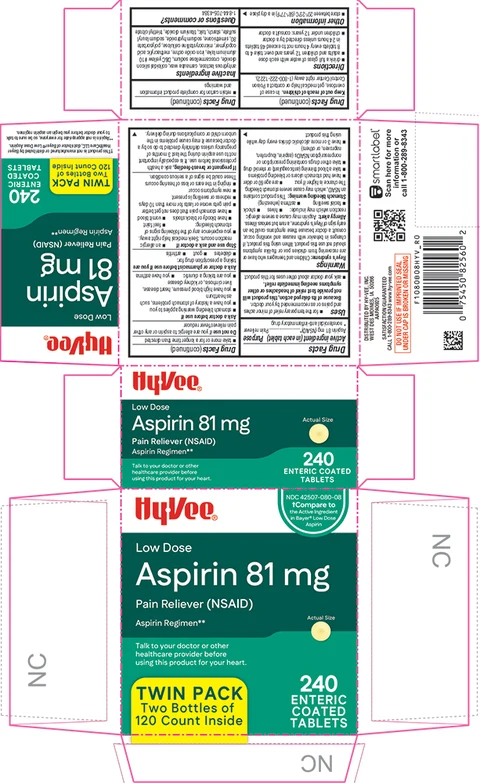 Aspirin 81 mg 포장