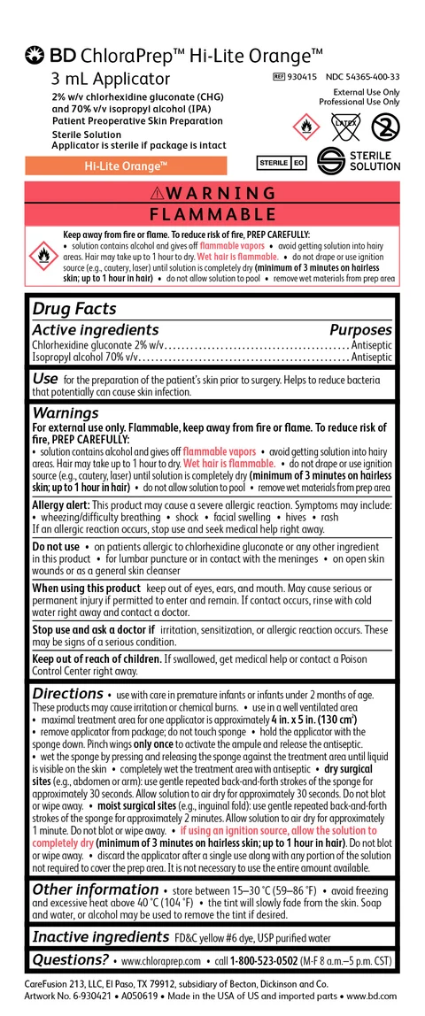 ChloraPrep One-Step packaging