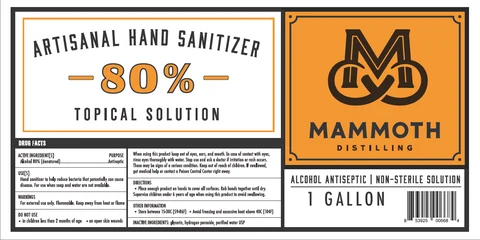 Artisanal Hand Sanitizer 포장