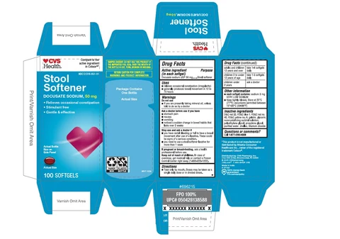 DOCUSATE SODIUM 50MG SOFTGEL (RED) 포장