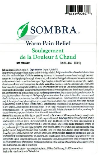 SOMBRA WARM THERAPY 포장