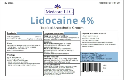 lidocaine 4%