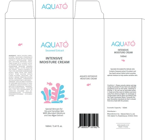 AQUATO INTENSIVE MOISTURECREAM 포장
