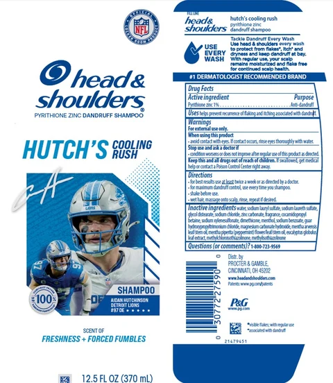 Head and Shoulders Hutchs Cooling Rush packaging
