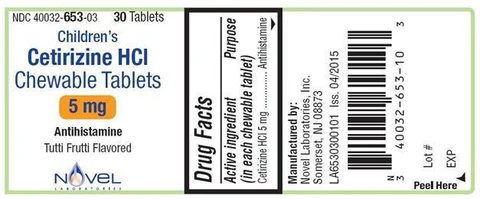 Cetirizine Hydrochloride 포장