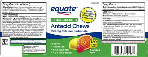Assorted Fruit Antacid Flavor Chews 포장