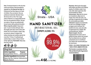 Strata Hand Sanitizer / Impulse Antibacterial Hand Sanitizer packaging