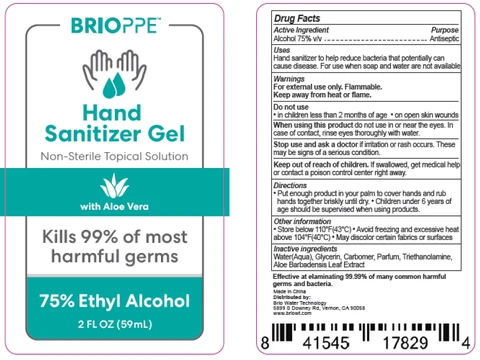 BRIOPPE Hand Sanitizer 포장