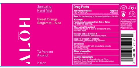 Sanitizing Hand Mist 포장
