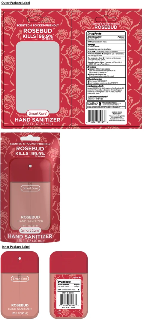Smart Care ROSEBUD HAND SANITIZER 포장