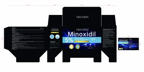 TAGOQHIA 5% Minoxidil Hair Growth Sprays Serum 포장