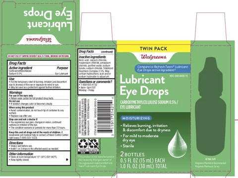 Walgreens Lubricant Eye Drops packaging
