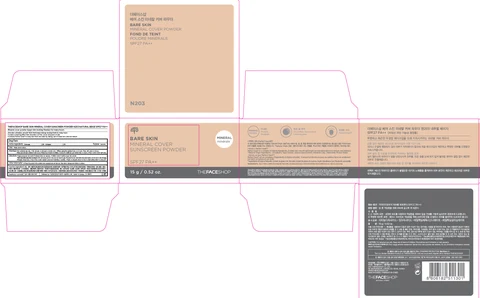 BARE SKINMINERAL COVER SPF27 포장