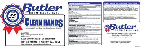 Butler Clean Hands packaging