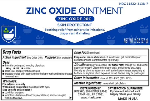 Rite Aid Zinc Oxide packaging