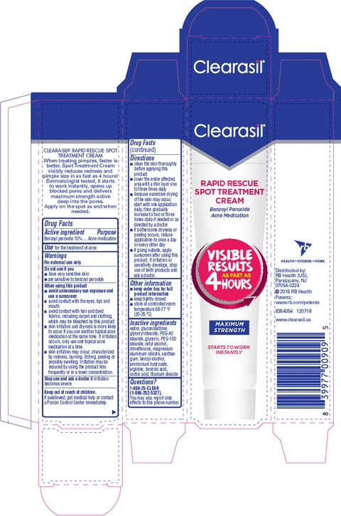 Clearasil Rapid Rescue Spot Treatment 포장