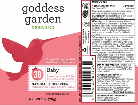 Baby Natural Mineral Sunscreen Broad SpectrumSPF 30 포장