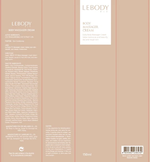 LeBody FitBody Massager packaging