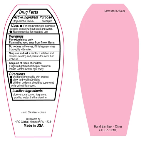 Hand Sanitizer packaging