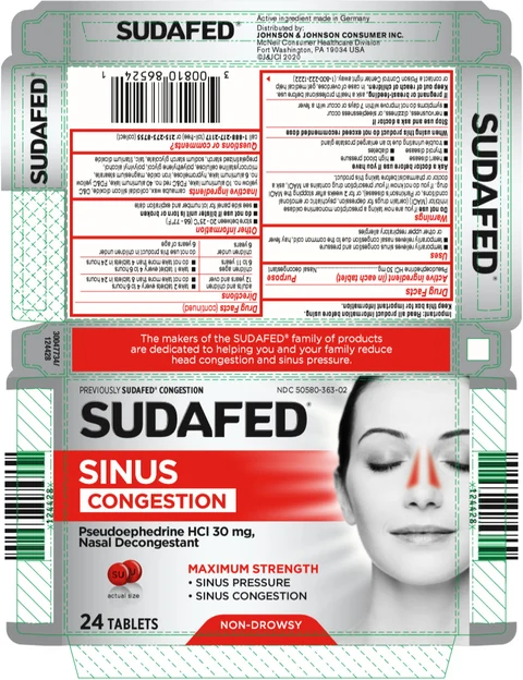 SUDAFED Sinus Congestion 포장