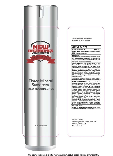 Tinted Mineral Sunscreen Broad Spectrum SPF 30 packaging