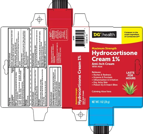 DG Health HydrocortisoneMaximum Strength 포장