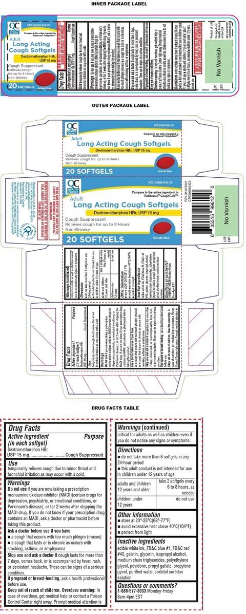 Long Acting Cough Softgels packaging